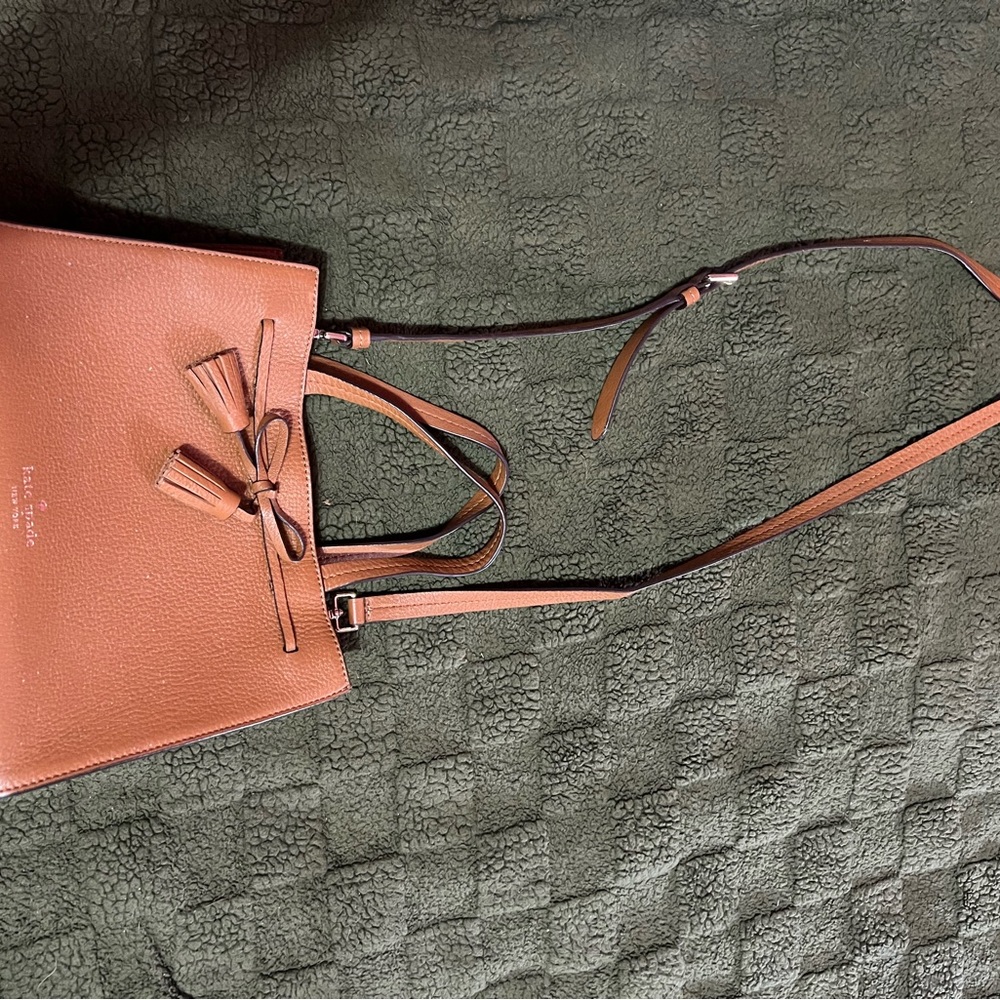 Kate Spade Tan Leather Crossbody Bag